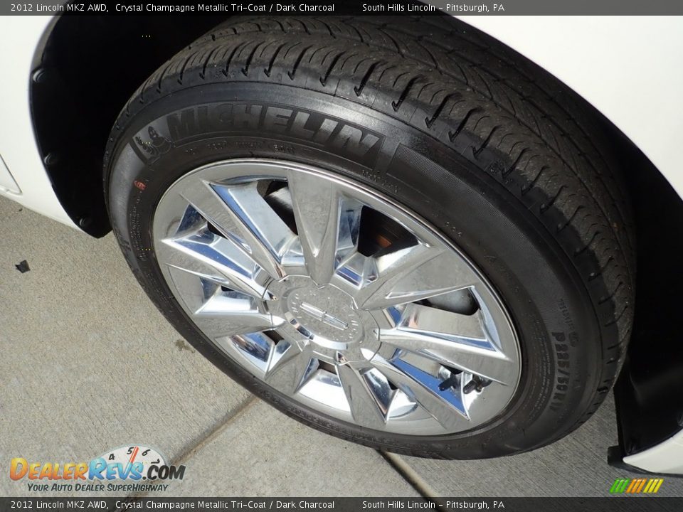 2012 Lincoln MKZ AWD Crystal Champagne Metallic Tri-Coat / Dark Charcoal Photo #9