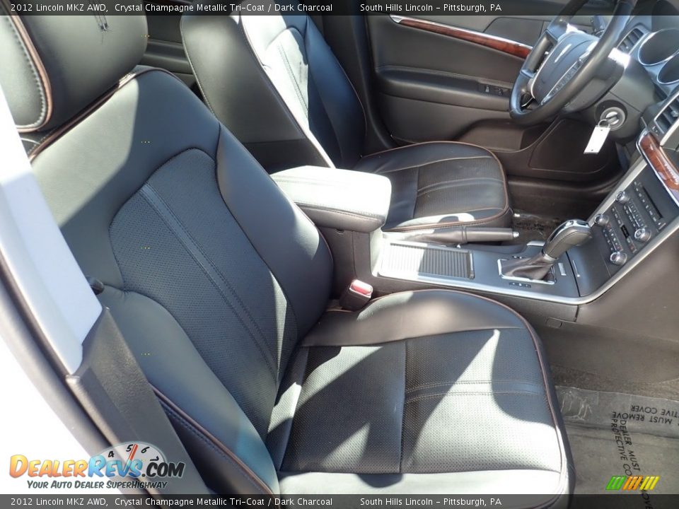 2012 Lincoln MKZ AWD Crystal Champagne Metallic Tri-Coat / Dark Charcoal Photo #10