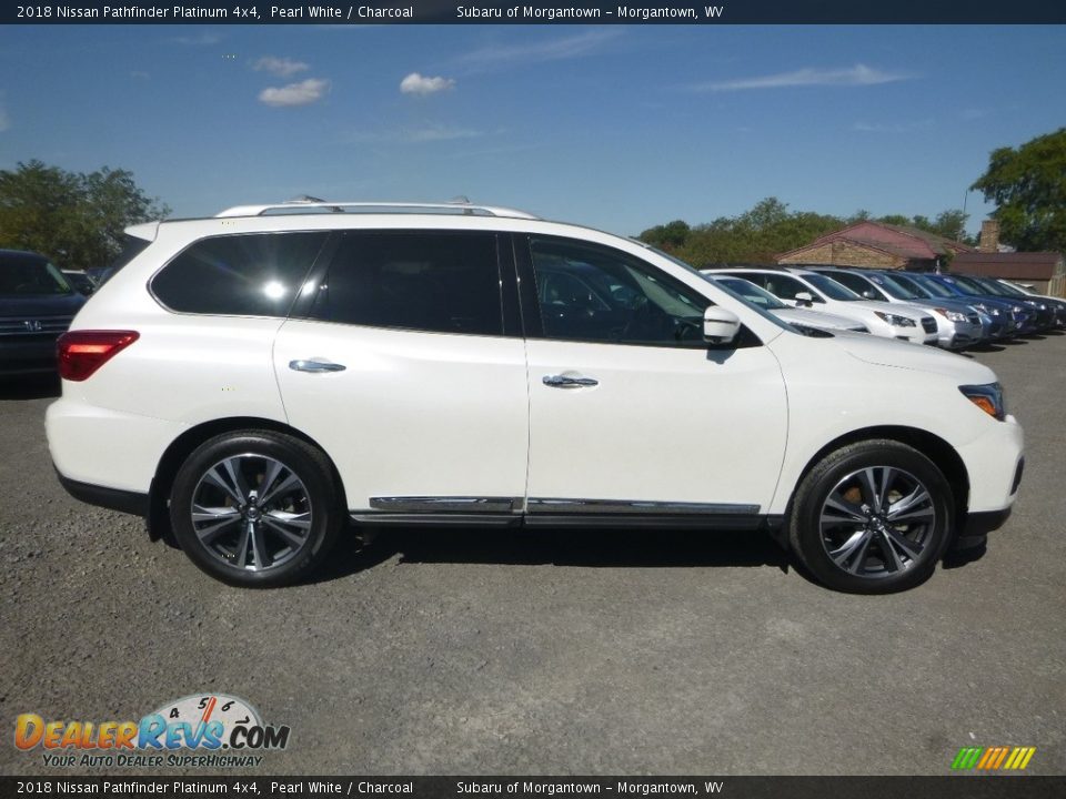 2018 Nissan Pathfinder Platinum 4x4 Pearl White / Charcoal Photo #3