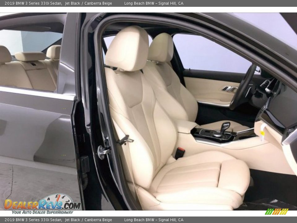 2019 BMW 3 Series 330i Sedan Jet Black / Canberra Beige Photo #6