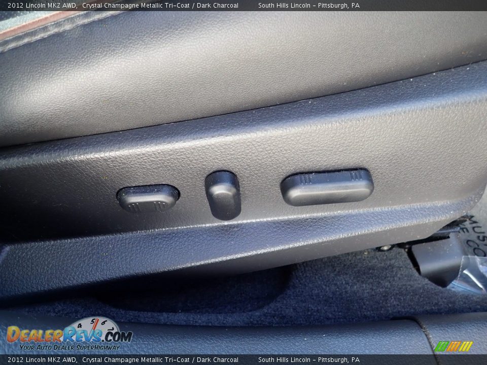 2012 Lincoln MKZ AWD Crystal Champagne Metallic Tri-Coat / Dark Charcoal Photo #12
