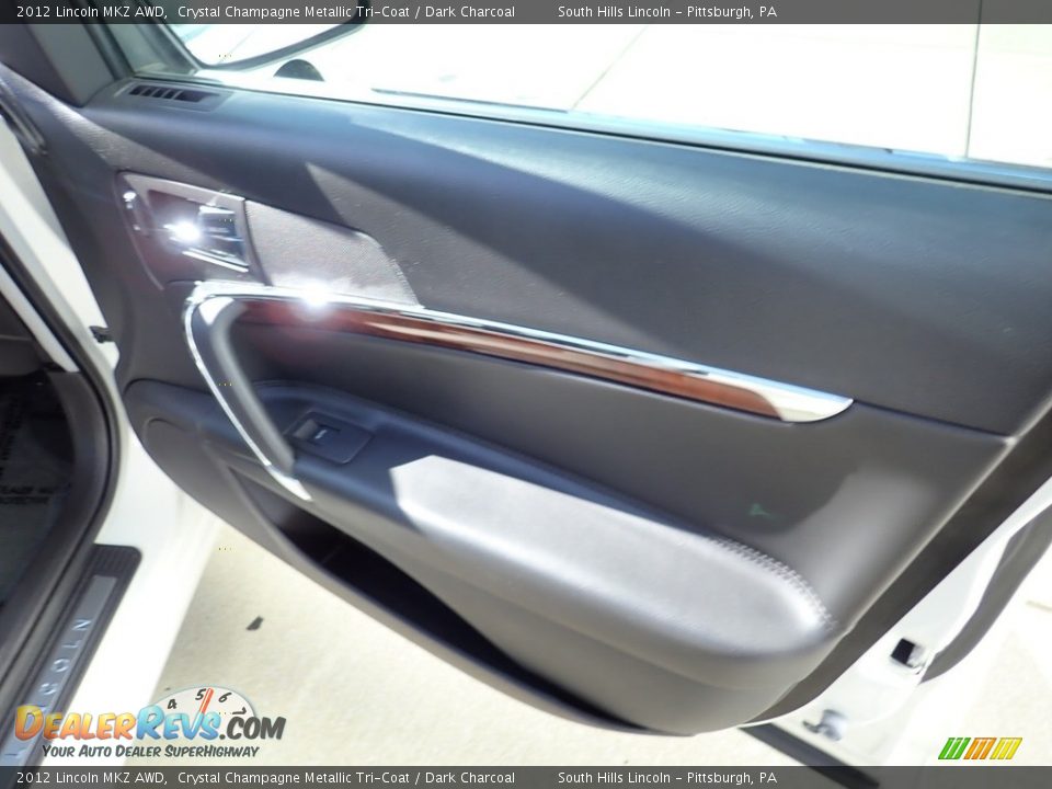 2012 Lincoln MKZ AWD Crystal Champagne Metallic Tri-Coat / Dark Charcoal Photo #13