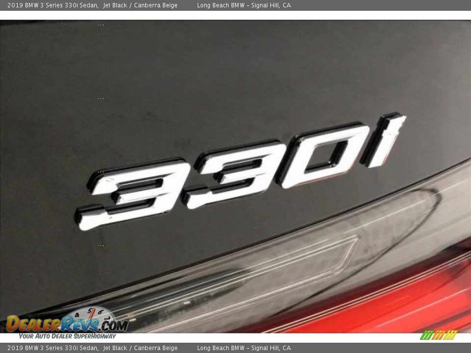 2019 BMW 3 Series 330i Sedan Jet Black / Canberra Beige Photo #7