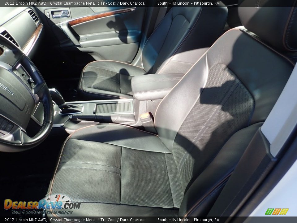 2012 Lincoln MKZ AWD Crystal Champagne Metallic Tri-Coat / Dark Charcoal Photo #15