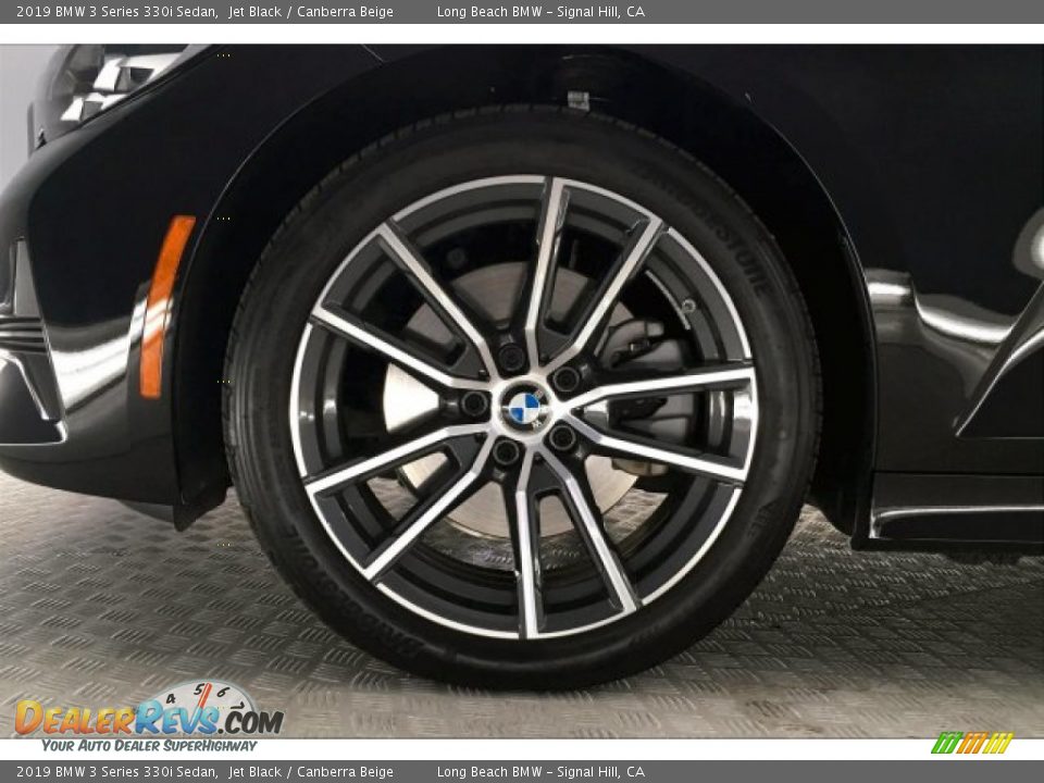 2019 BMW 3 Series 330i Sedan Jet Black / Canberra Beige Photo #8
