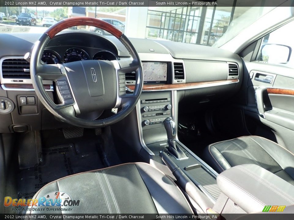 2012 Lincoln MKZ AWD Crystal Champagne Metallic Tri-Coat / Dark Charcoal Photo #17