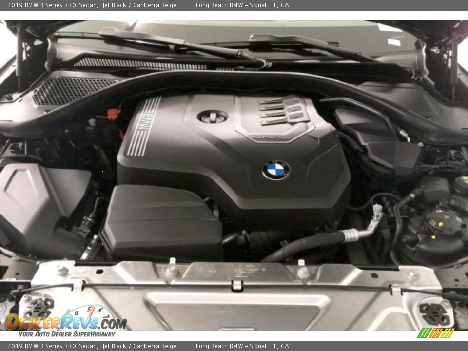 2019 BMW 3 Series 330i Sedan Jet Black / Canberra Beige Photo #9