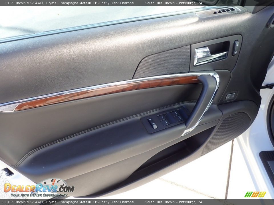 2012 Lincoln MKZ AWD Crystal Champagne Metallic Tri-Coat / Dark Charcoal Photo #18