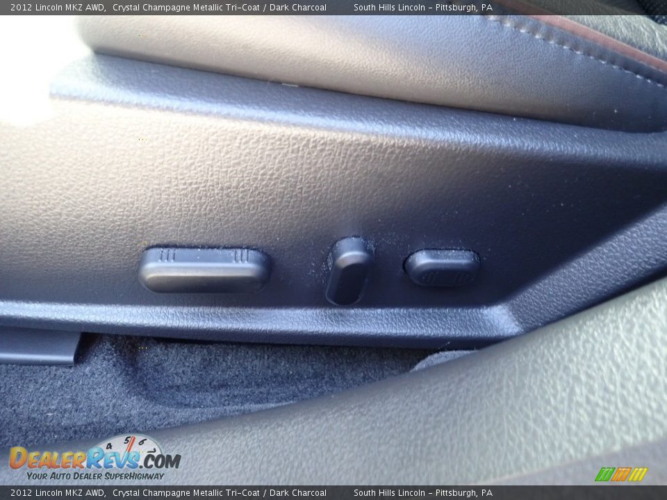 2012 Lincoln MKZ AWD Crystal Champagne Metallic Tri-Coat / Dark Charcoal Photo #19