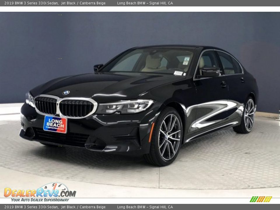 2019 BMW 3 Series 330i Sedan Jet Black / Canberra Beige Photo #12