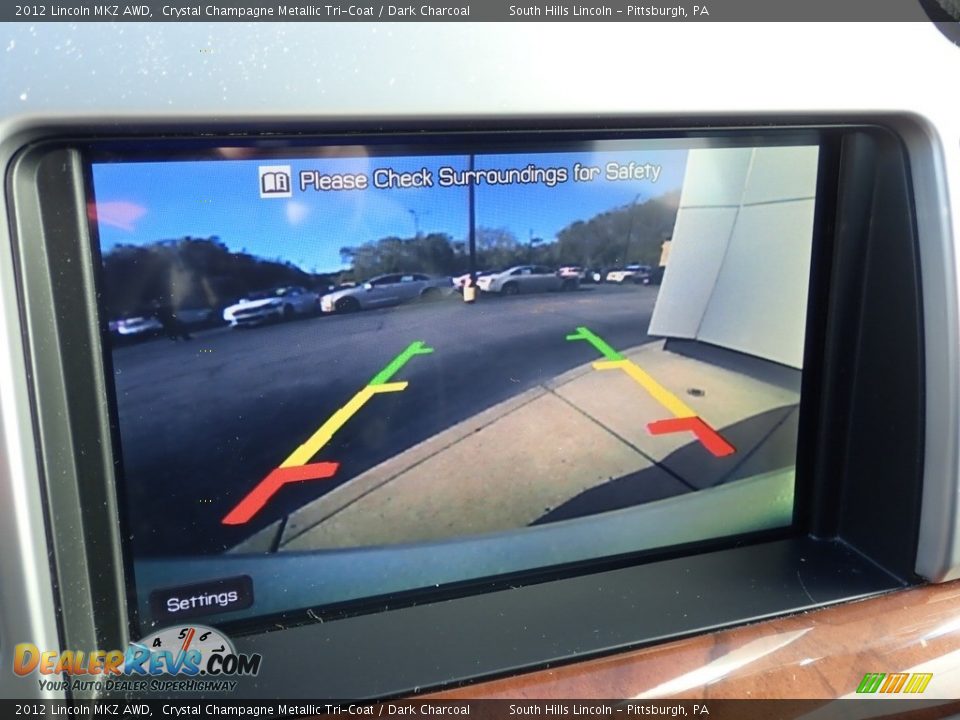 2012 Lincoln MKZ AWD Crystal Champagne Metallic Tri-Coat / Dark Charcoal Photo #25