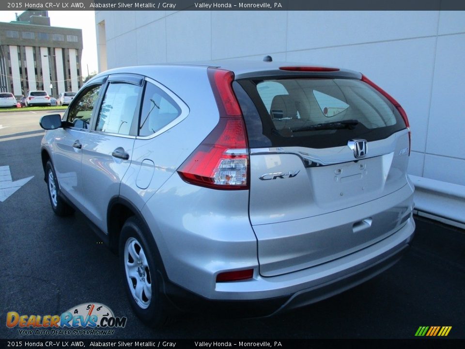 2015 Honda CR-V LX AWD Alabaster Silver Metallic / Gray Photo #3