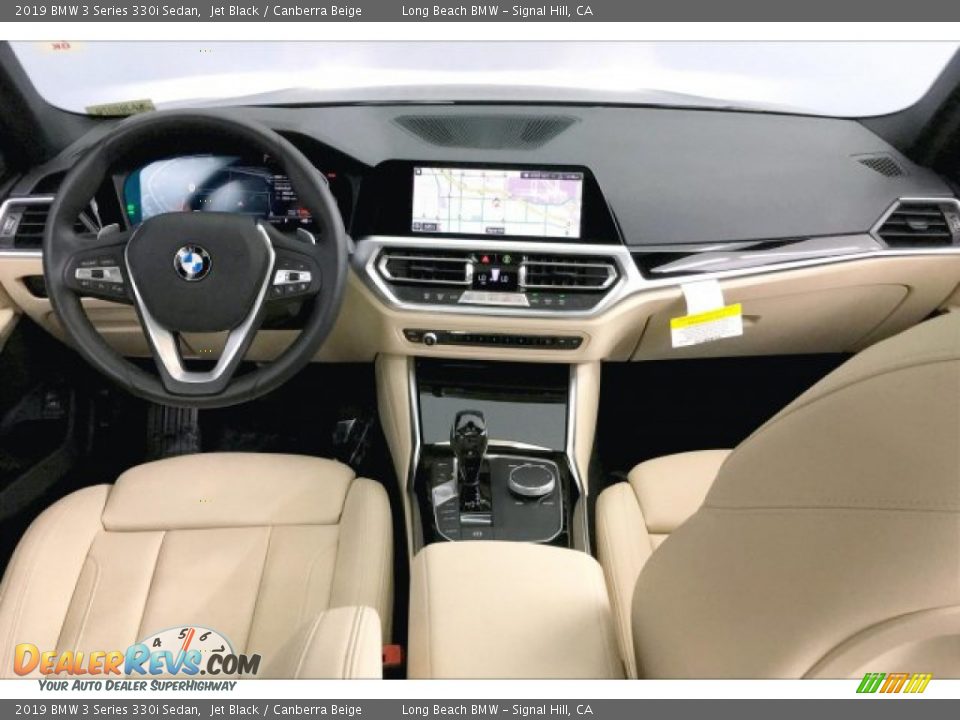 2019 BMW 3 Series 330i Sedan Jet Black / Canberra Beige Photo #20
