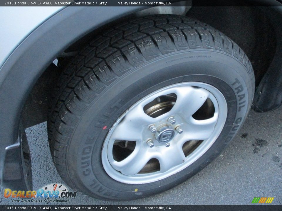 2015 Honda CR-V LX AWD Alabaster Silver Metallic / Gray Photo #6