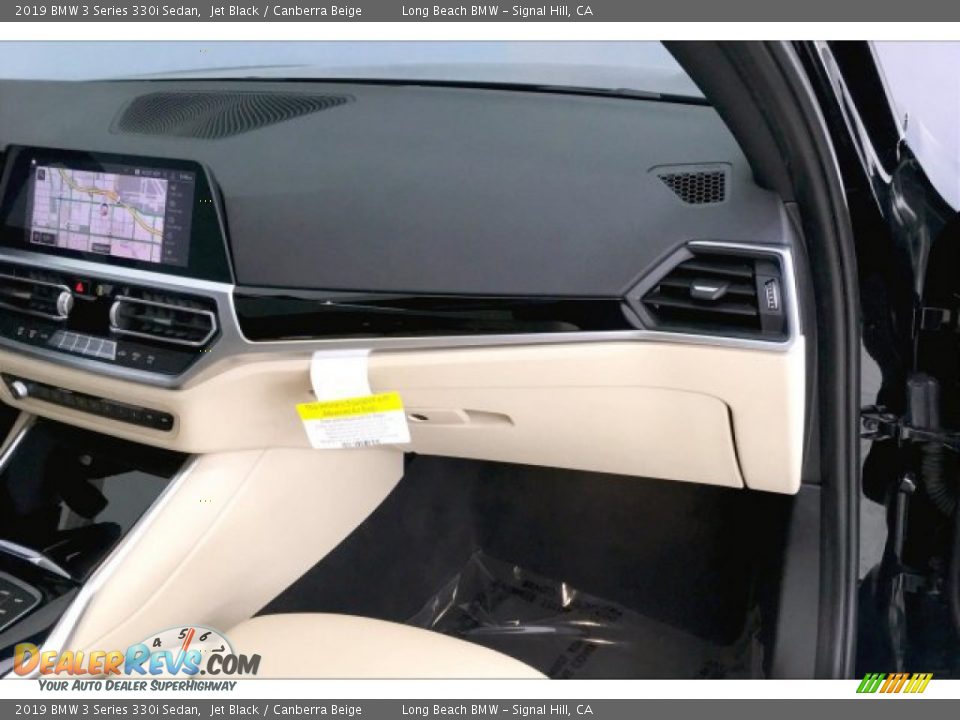 2019 BMW 3 Series 330i Sedan Jet Black / Canberra Beige Photo #24