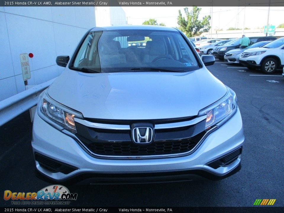 2015 Honda CR-V LX AWD Alabaster Silver Metallic / Gray Photo #8