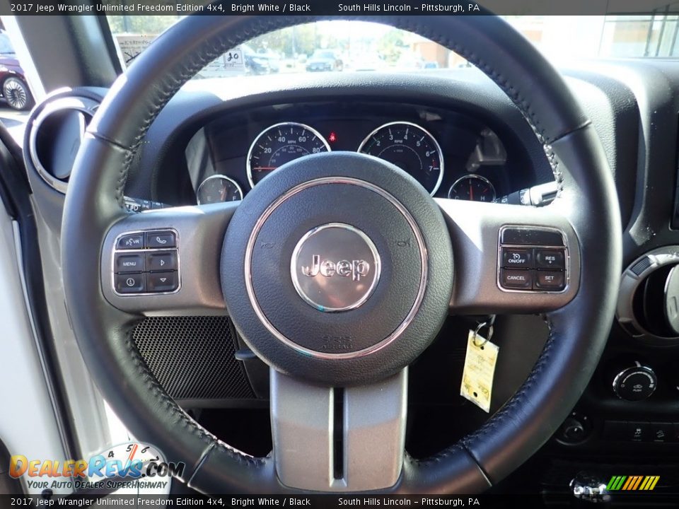 2017 Jeep Wrangler Unlimited Freedom Edition 4x4 Bright White / Black Photo #22