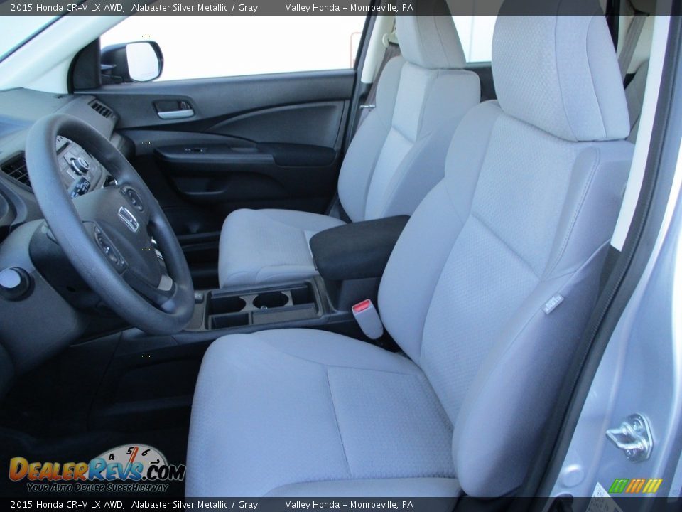 2015 Honda CR-V LX AWD Alabaster Silver Metallic / Gray Photo #11