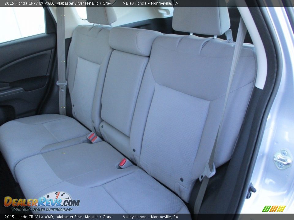 2015 Honda CR-V LX AWD Alabaster Silver Metallic / Gray Photo #12