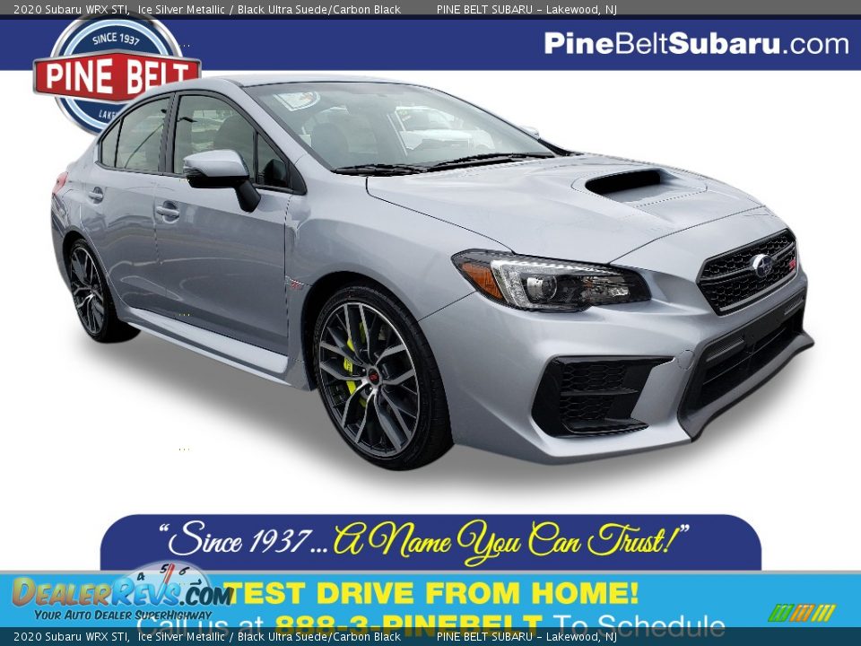 2020 Subaru WRX STI Ice Silver Metallic / Black Ultra Suede/Carbon Black Photo #1