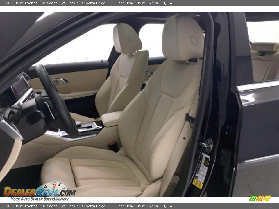 2019 BMW 3 Series 330i Sedan Jet Black / Canberra Beige Photo #32