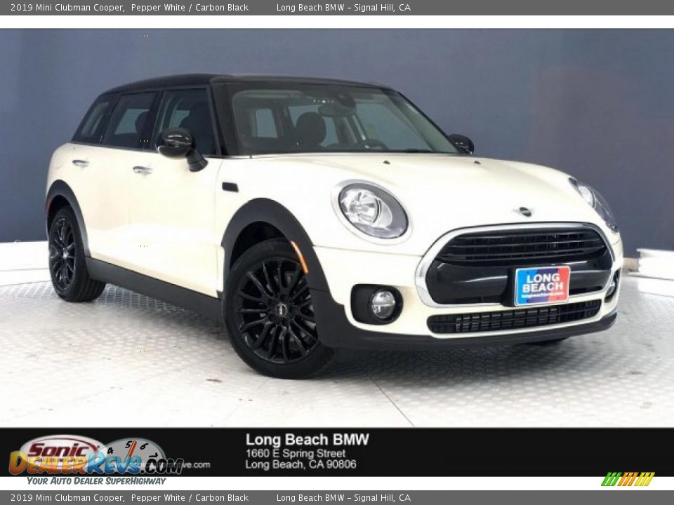 2019 Mini Clubman Cooper Pepper White / Carbon Black Photo #1