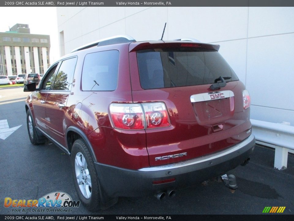 2009 GMC Acadia SLE AWD Red Jewel / Light Titanium Photo #3