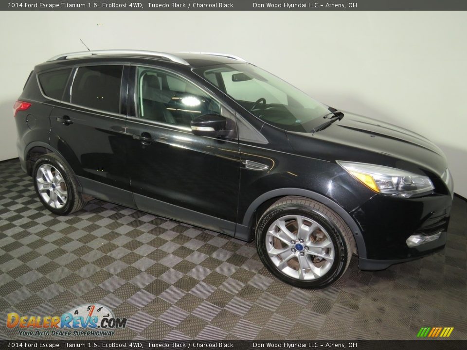 2014 Ford Escape Titanium 1.6L EcoBoost 4WD Tuxedo Black / Charcoal Black Photo #2