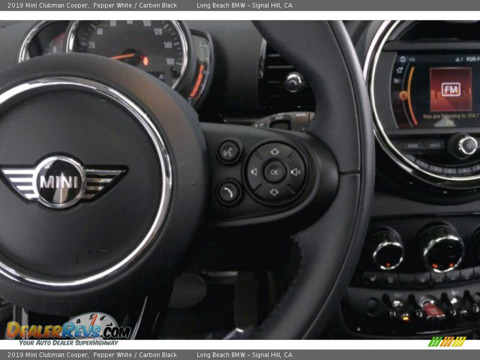 2019 Mini Clubman Cooper Pepper White / Carbon Black Photo #15