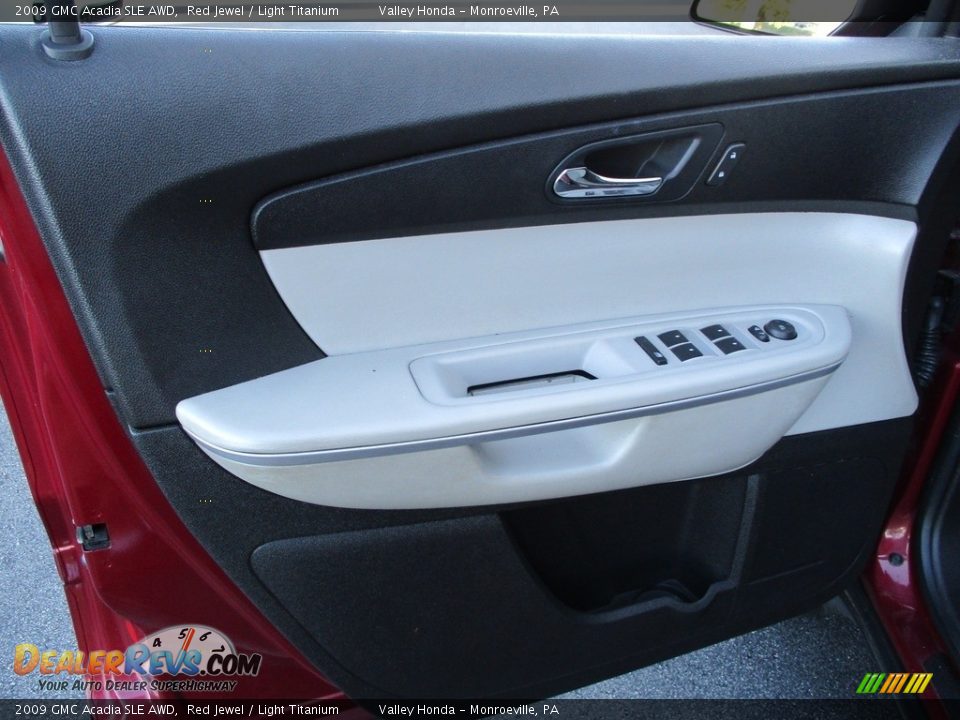 2009 GMC Acadia SLE AWD Red Jewel / Light Titanium Photo #9