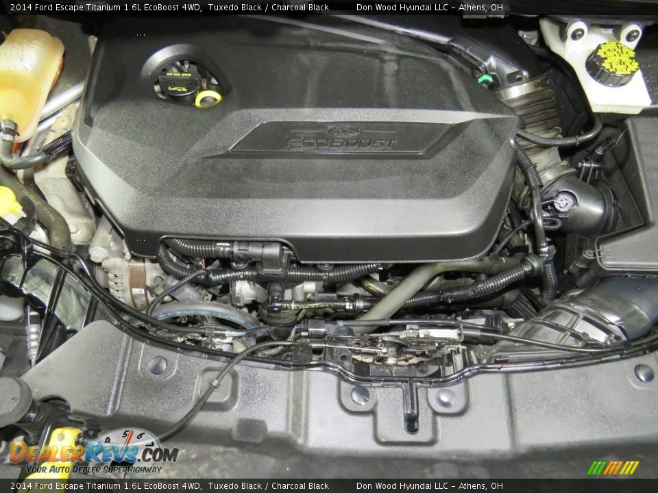 2014 Ford Escape Titanium 1.6L EcoBoost 4WD Tuxedo Black / Charcoal Black Photo #6