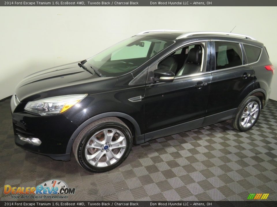 2014 Ford Escape Titanium 1.6L EcoBoost 4WD Tuxedo Black / Charcoal Black Photo #7