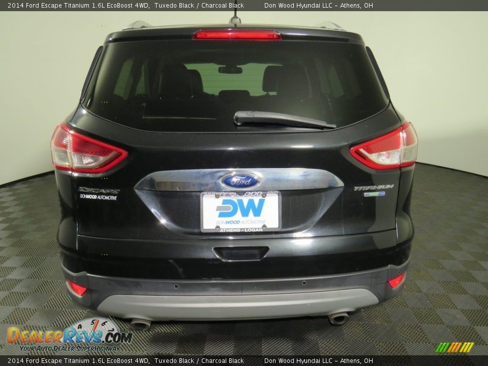 2014 Ford Escape Titanium 1.6L EcoBoost 4WD Tuxedo Black / Charcoal Black Photo #11