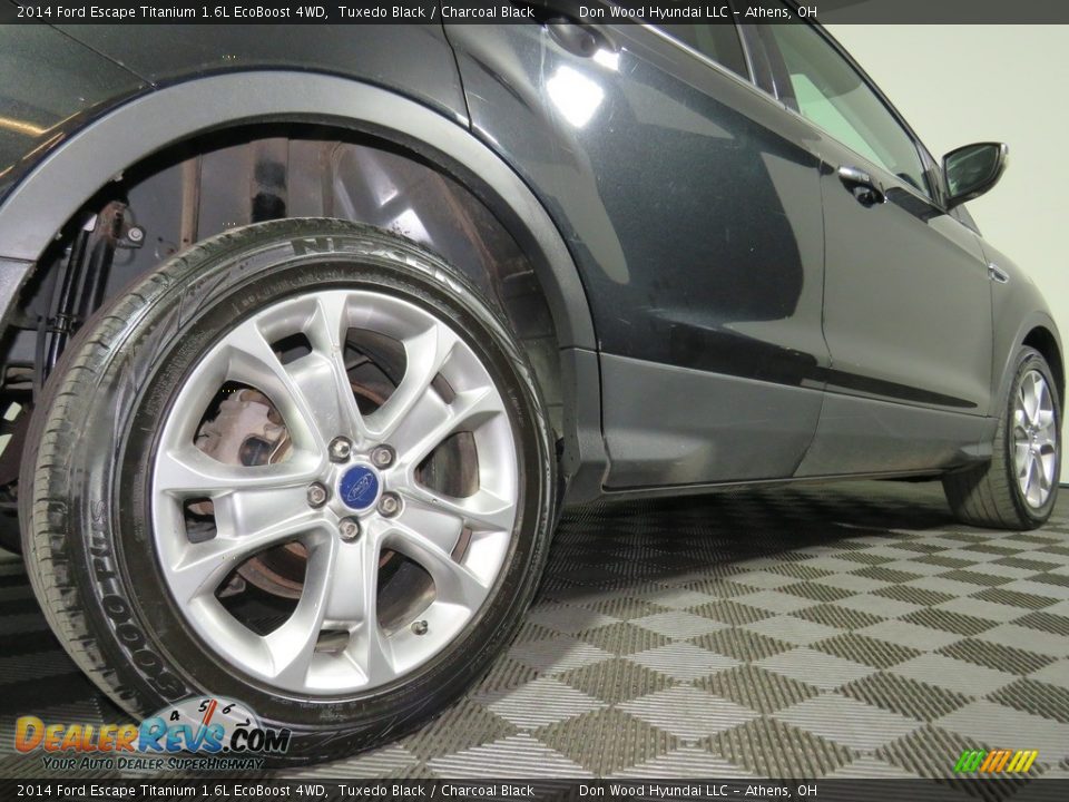 2014 Ford Escape Titanium 1.6L EcoBoost 4WD Tuxedo Black / Charcoal Black Photo #16
