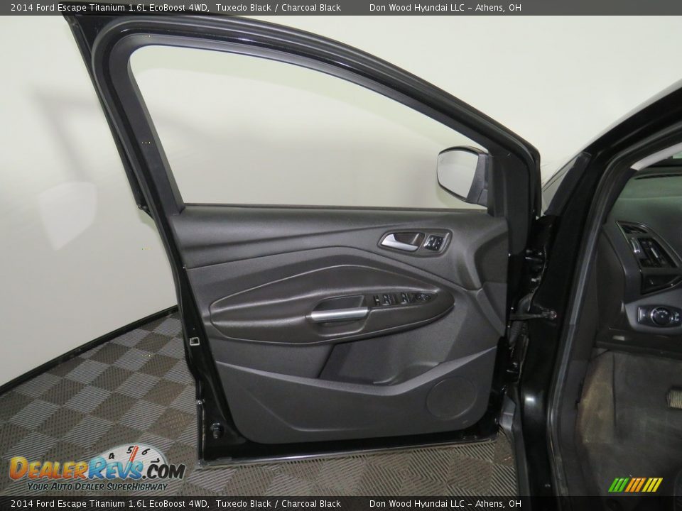 2014 Ford Escape Titanium 1.6L EcoBoost 4WD Tuxedo Black / Charcoal Black Photo #17