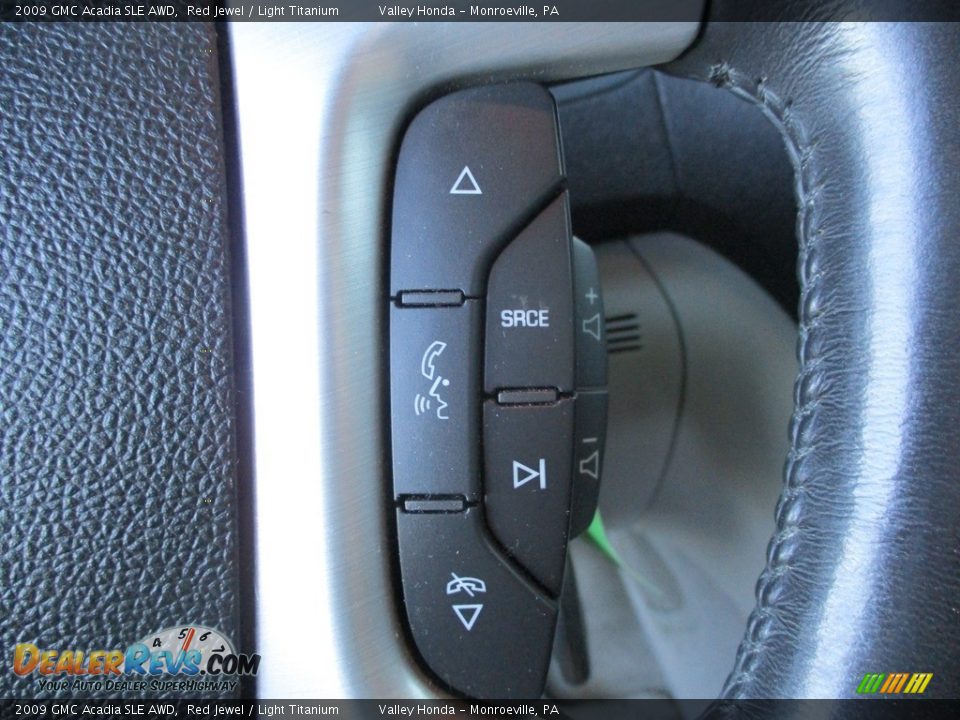 2009 GMC Acadia SLE AWD Red Jewel / Light Titanium Photo #17