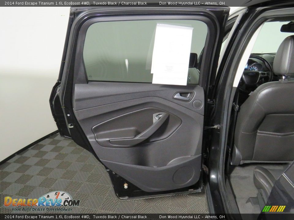2014 Ford Escape Titanium 1.6L EcoBoost 4WD Tuxedo Black / Charcoal Black Photo #21