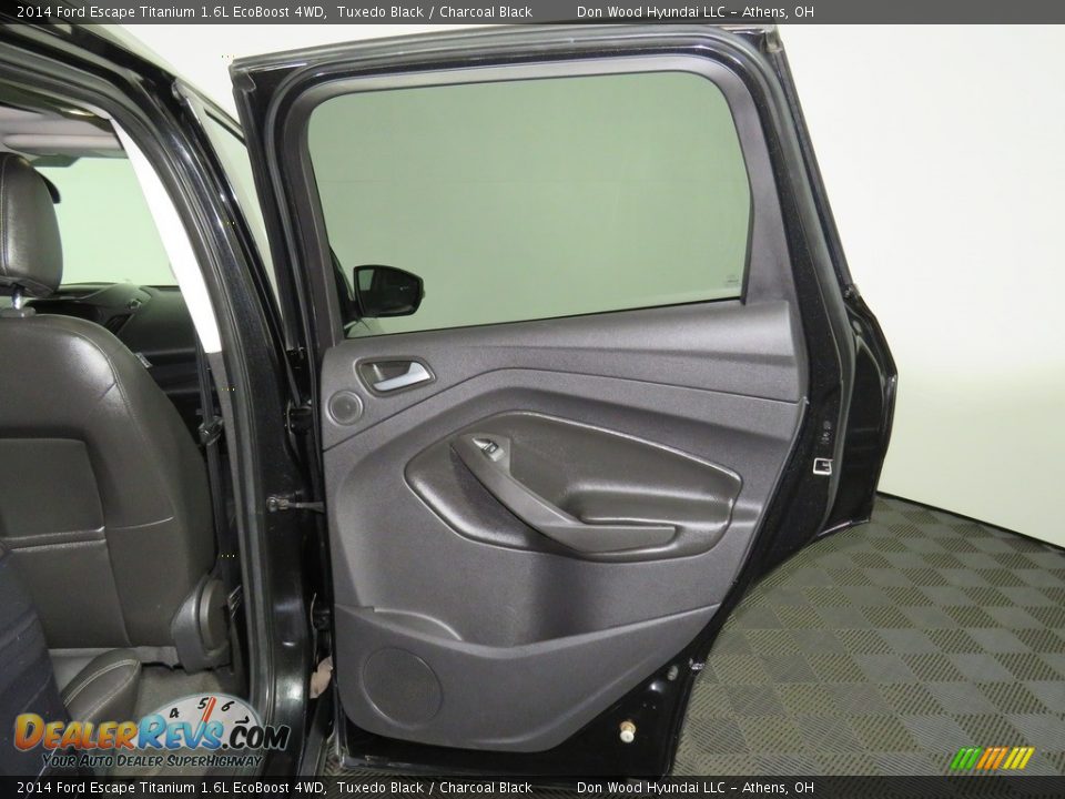 2014 Ford Escape Titanium 1.6L EcoBoost 4WD Tuxedo Black / Charcoal Black Photo #23