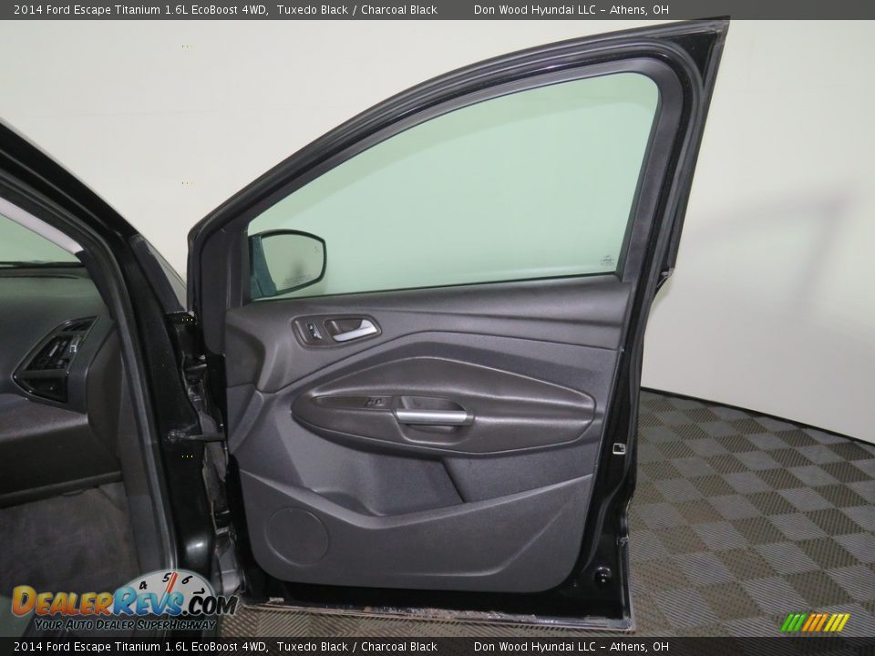 2014 Ford Escape Titanium 1.6L EcoBoost 4WD Tuxedo Black / Charcoal Black Photo #25