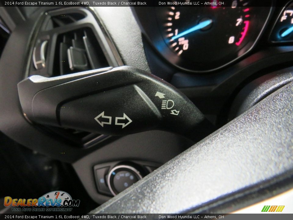 2014 Ford Escape Titanium 1.6L EcoBoost 4WD Tuxedo Black / Charcoal Black Photo #30