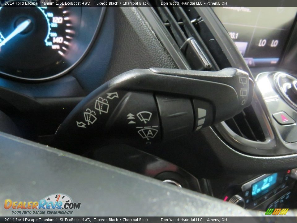 2014 Ford Escape Titanium 1.6L EcoBoost 4WD Tuxedo Black / Charcoal Black Photo #31