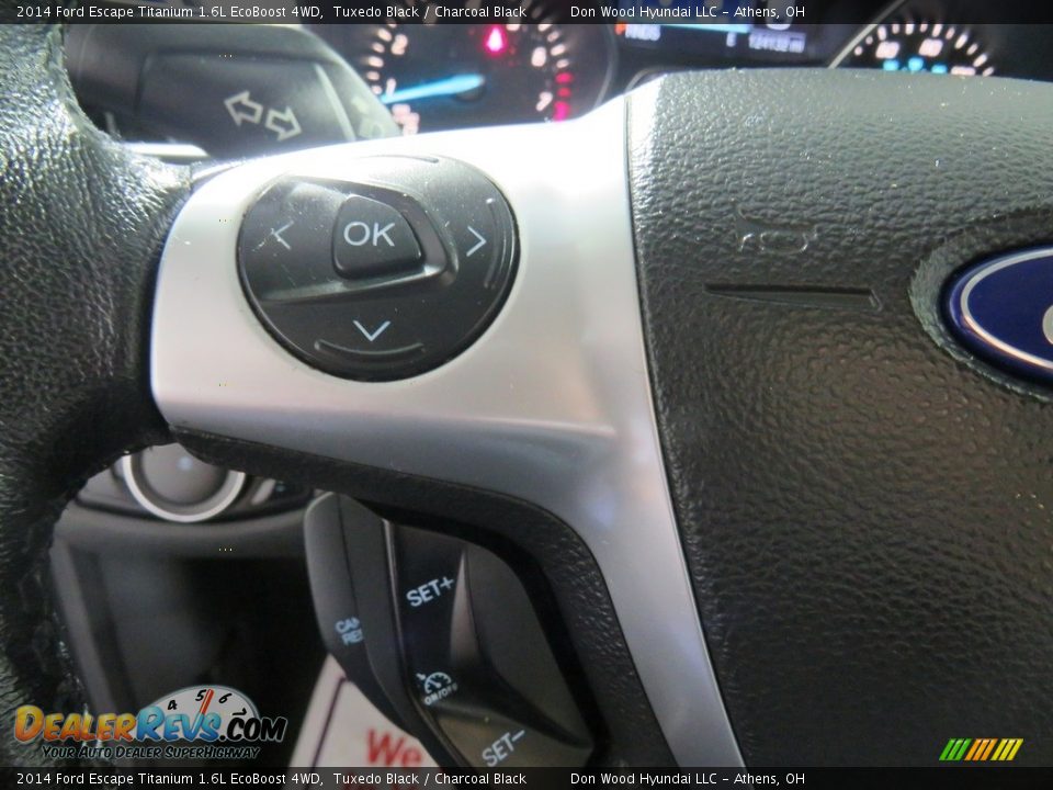 2014 Ford Escape Titanium 1.6L EcoBoost 4WD Tuxedo Black / Charcoal Black Photo #32