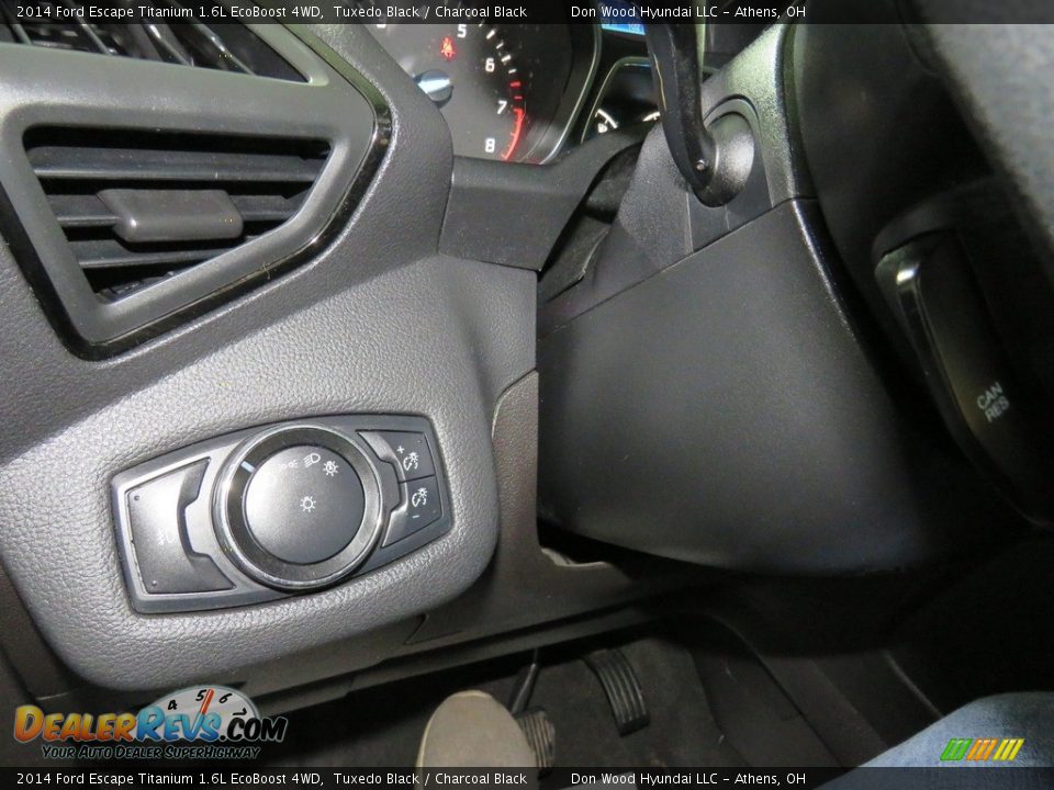 2014 Ford Escape Titanium 1.6L EcoBoost 4WD Tuxedo Black / Charcoal Black Photo #34