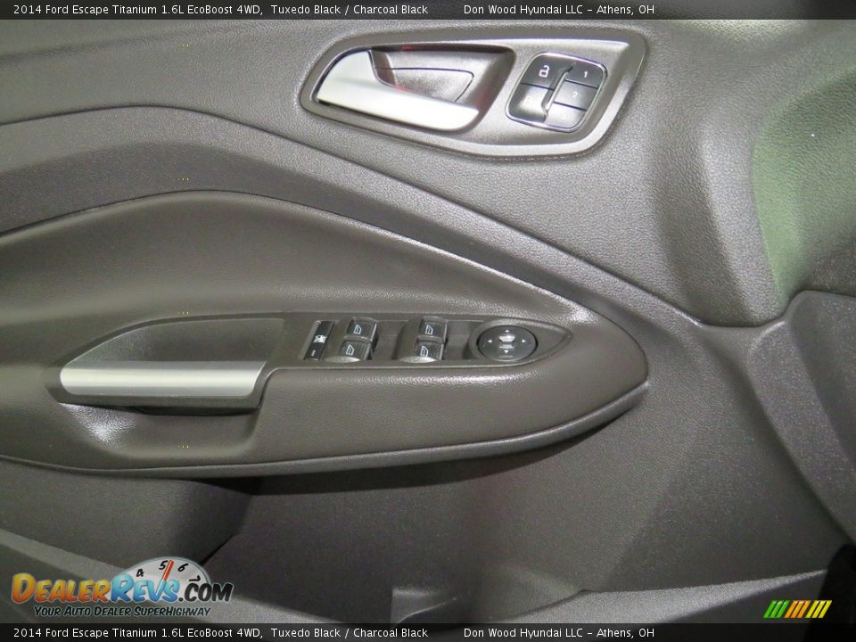2014 Ford Escape Titanium 1.6L EcoBoost 4WD Tuxedo Black / Charcoal Black Photo #35