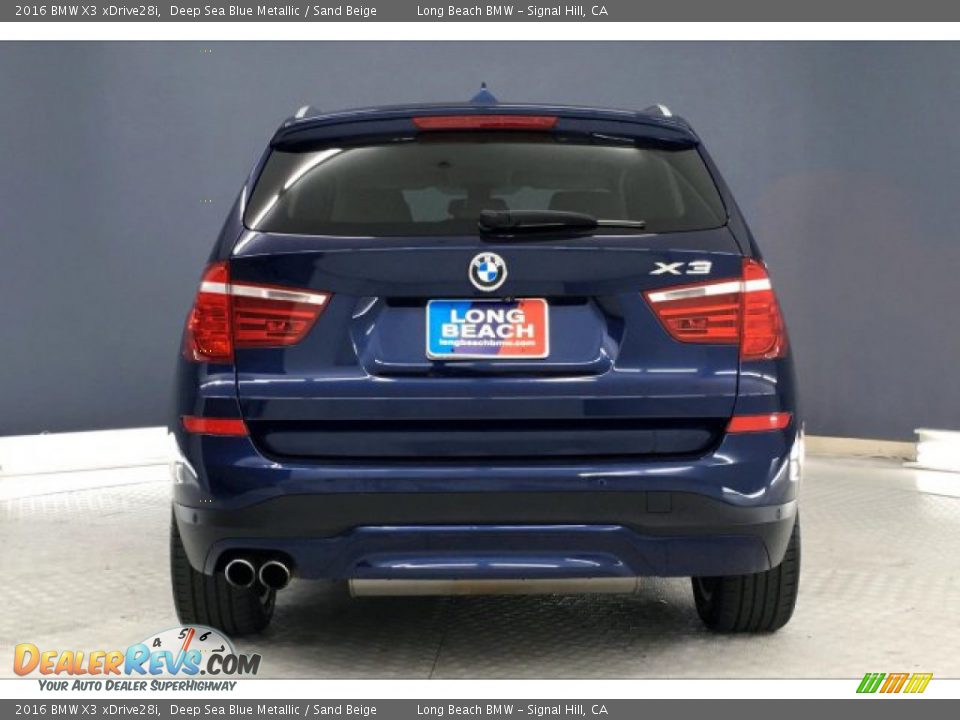 2016 BMW X3 xDrive28i Deep Sea Blue Metallic / Sand Beige Photo #3