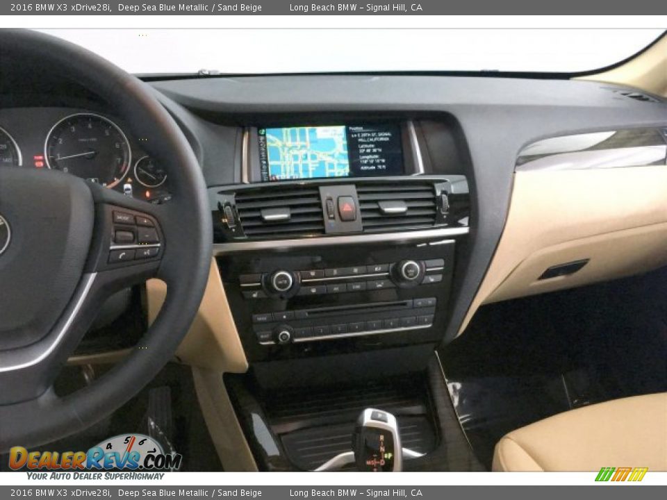 2016 BMW X3 xDrive28i Deep Sea Blue Metallic / Sand Beige Photo #5
