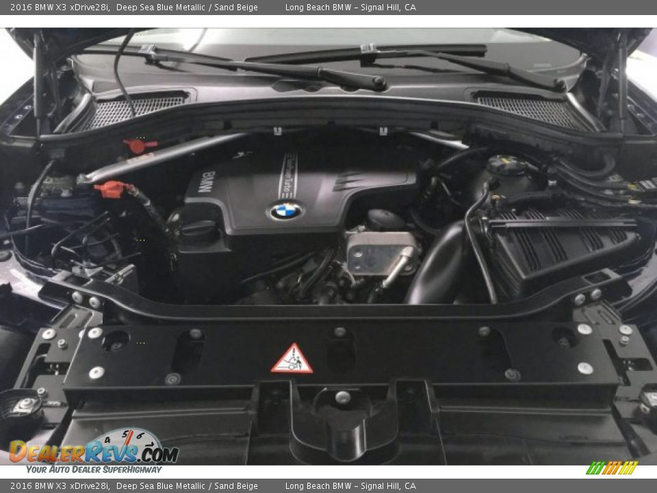 2016 BMW X3 xDrive28i Deep Sea Blue Metallic / Sand Beige Photo #9