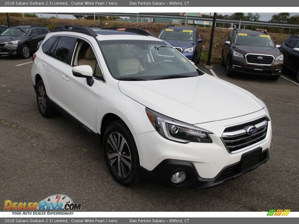 2018 Subaru Outback 2.5i Limited Crystal White Pearl / Ivory Photo #3