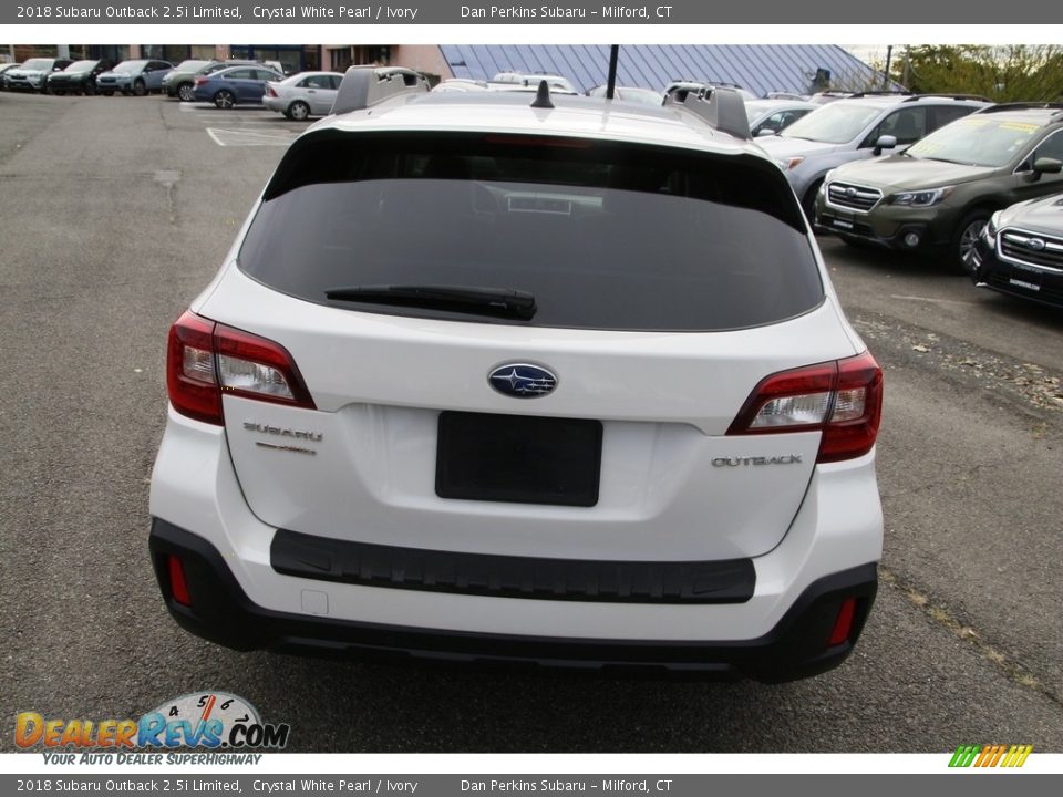 2018 Subaru Outback 2.5i Limited Crystal White Pearl / Ivory Photo #6
