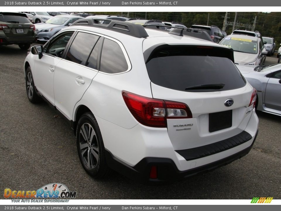 2018 Subaru Outback 2.5i Limited Crystal White Pearl / Ivory Photo #7